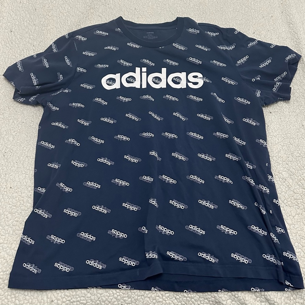 2XL Navy Adidas Graphic Tee